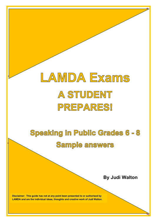 LAMDA Exams - A Student Prepares Speaking in Public Sample Pages